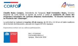 INVITACIÓN SEMINARIO CIERRE PER ALTIPLANO SUSTENTABLE